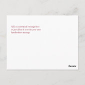 Roze Vrijgezellenfeest Tea Party Bedankt Briefkaart (Achterkant)