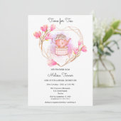 Roze Vrijgezellenfeest Tea Pot Party Kaart (Staand voorkant)