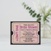  Roze Vrijgezellenfeest Ticket Uitnodigingen (Staand voorkant)