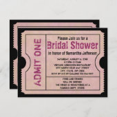  Roze Vrijgezellenfeest Ticket Uitnodigingen (Voorkant / Achterkant)