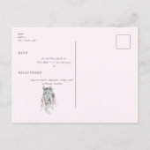 Roze Vrijgezellenfeest van bittere paarden Uitnodiging Briefkaart (Achterkant)