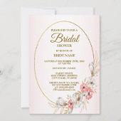 Roze Vrijgezellenfeest van de bloem Kaart (Voorkant)