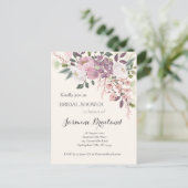 Roze Vrijgezellenfeest van de Lente Uitnodiging Briefkaart (Staand voorkant)