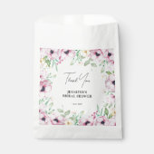 Roze Vrijgezellenfeest van Floral Bedankzakje (Voorkant)