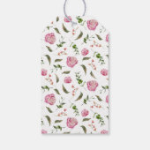 Roze Vrijgezellenfeest van Floral Cadeaulabel (Achterkant)