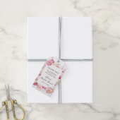 Roze Vrijgezellenfeest van Floral Cadeaulabel (Met Touw)