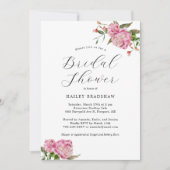 Roze Vrijgezellenfeest van Floral Kaart (Voorkant)