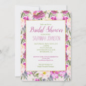 Roze Vrijgezellenfeest van Floral Kaart (Voorkant)