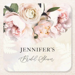 Roze Vrijgezellenfeest van Floral Kartonnen Onderzetters