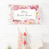 Roze Vrijgezellenfeest van Floral Spandoek (Insitu)