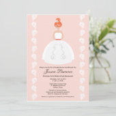  roze Vrijgezellenfeest van Redhead Kaart (Staand voorkant)