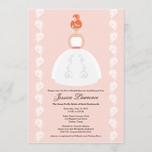  roze Vrijgezellenfeest van Redhead Kaart