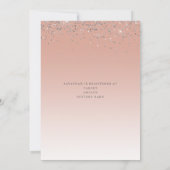 Roze Vrijgezellenfeest voor de sluiting van een pe Kaart (Achterkant)