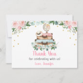 Roze Vrijgezellenfeest voor goudreizen Bedankkaart (Voorkant)