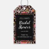 Roze Vrijgezellenfeest voor het afdrukken van Flor Cadeaulabel (Voorkant)