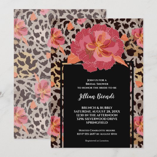 Roze Vrijgezellenfeest voor het drukken van boomto Kaart (Voorkant / Achterkant)