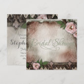  roze Vrijgezellenfeest voor het huwelijk tussen r Kaart (Voorkant / Achterkant)