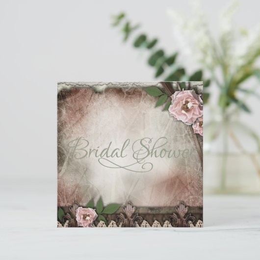  roze Vrijgezellenfeest voor het huwelijk tussen r Kaart (Staand voorkant)