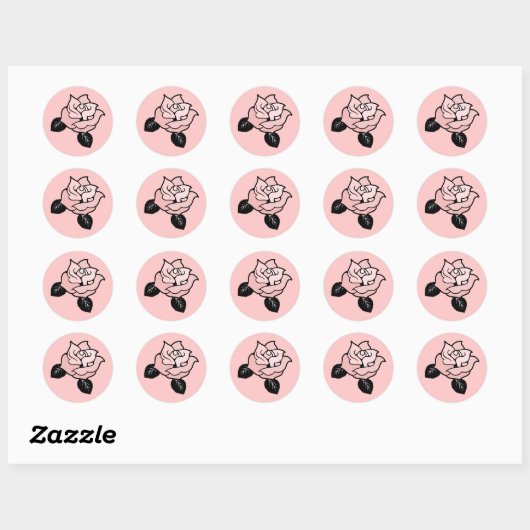 Roze Vrijgezellenfeest voor Sticker (Vel)