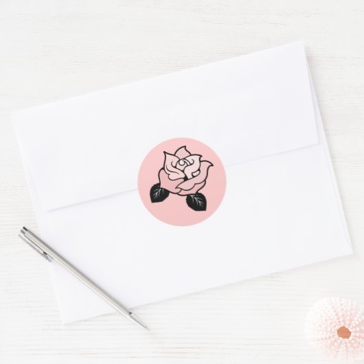 Roze Vrijgezellenfeest voor Sticker (Envelop)