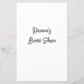 Roze Vrijgezellenfeest Word Scramble spel (Achterkant)