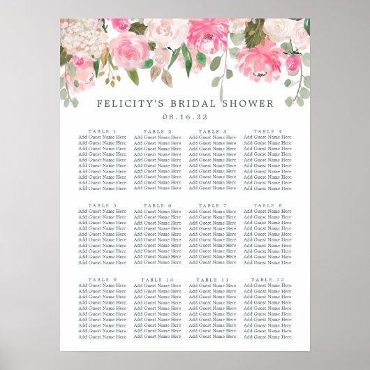 Roze Vrijgezellenfeest-Zitkuur, Midzomer Poster (Voorkant)