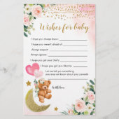 Roze vroege Baby shower wil Baby (Voorkant)