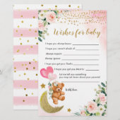 Roze vroege Baby shower wil Baby (Voorkant / Achterkant)