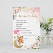 Roze vroege Baby shower wil Baby (Staand voorkant)