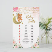 Roze vroege Baby Traits Shower (Staand voorkant)