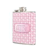 Roze vroege moeder van de bruidbruidskolf heupfles (Links)