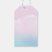 Roze Vrolijk Kerstcadeau label Naar Van Aangepaste Cadeaulabel (Achterkant)