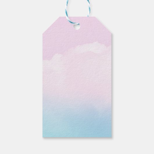 Roze Vrolijk Kerstcadeau label Naar Van Aangepaste Cadeaulabel (Achterkant)