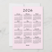 Roze Vrolijk Kerstfeest Schattigee Schaatspinguïns Feestdagenkaart (Achterkant)