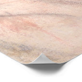 Roze vrouw portret poster (Hoek)