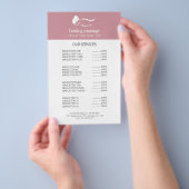ROZE VROUW STONE MASSAGE Wellness Day Spa Flyer (Hand)
