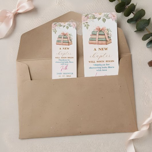 Roze vrouwelijk bloemendesign retouradres etiket