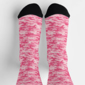 Roze vrouwelijk camouflagepatroon sokken (Top)