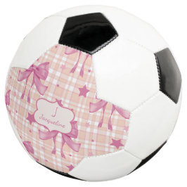 Roze Vrouwelijke Coquette Bows Voetbal