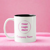 Roze Vrouwelijke Girly Business Logo Mok