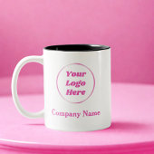 Roze Vrouwelijke Girly Business Logo Mok