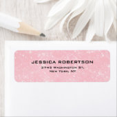 Roze Vrouwelijke Plain Elegant Modern Trendy Etiket (Insitu)