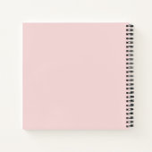 Roze Vrouwelijke QR Code Promo Design Notitieboek (Achterkant)