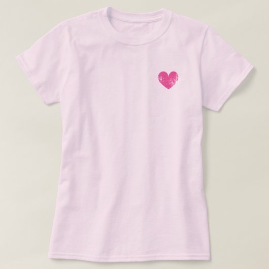 Roze vrouwen hebben geen shirt met een logo in het (Design voorkant)