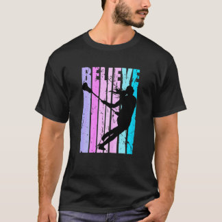 Roze vrouwen Lacrosse Player Coach Team Coaching M T-shirt