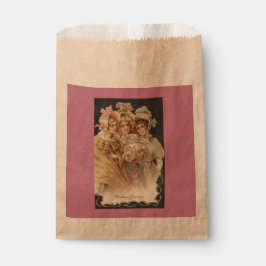 Roze  Vrouwen Victoriaans Christmas Favour Bags Bedankzakje