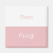 Roze vuile wasmachine Teken Magnet (Voorkant)