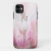 Roze vulgel Case-Mate iPhone case (Achterkant)