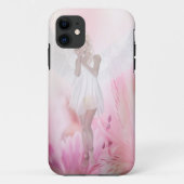 Roze vulgel Case-Mate iPhone case (Achterkant)
