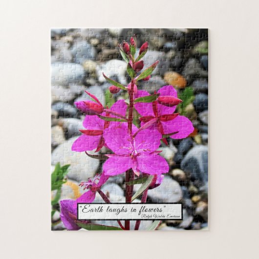 Roze Vuurbloemen Bloom in Canada Legpuzzel (Verticaal)